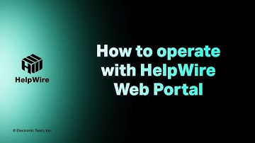 How to work with the HelpWire Web Portal