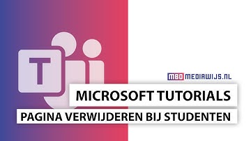 Microsoft tutorials 💡 | OneNote  | Pagina verwijderen bij alle studenten