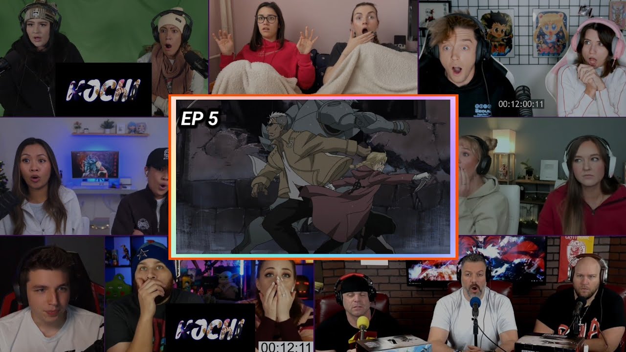 FullMetal Alchemist BrotherHood | Episode 5 | Reaction Mashup | English Dubbed | 鋼の錬金術師