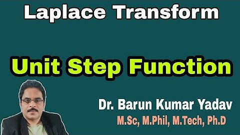 Unit Step Function| Laplace transform|part 20l#BarunMaths