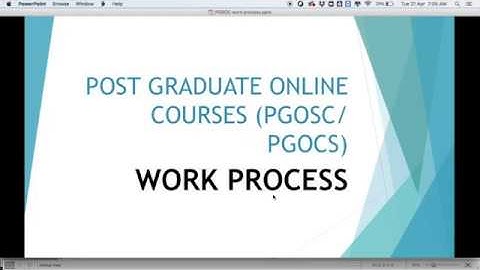 Briefing on UTM Postgraduate Online Structured Course (21st April 2020)