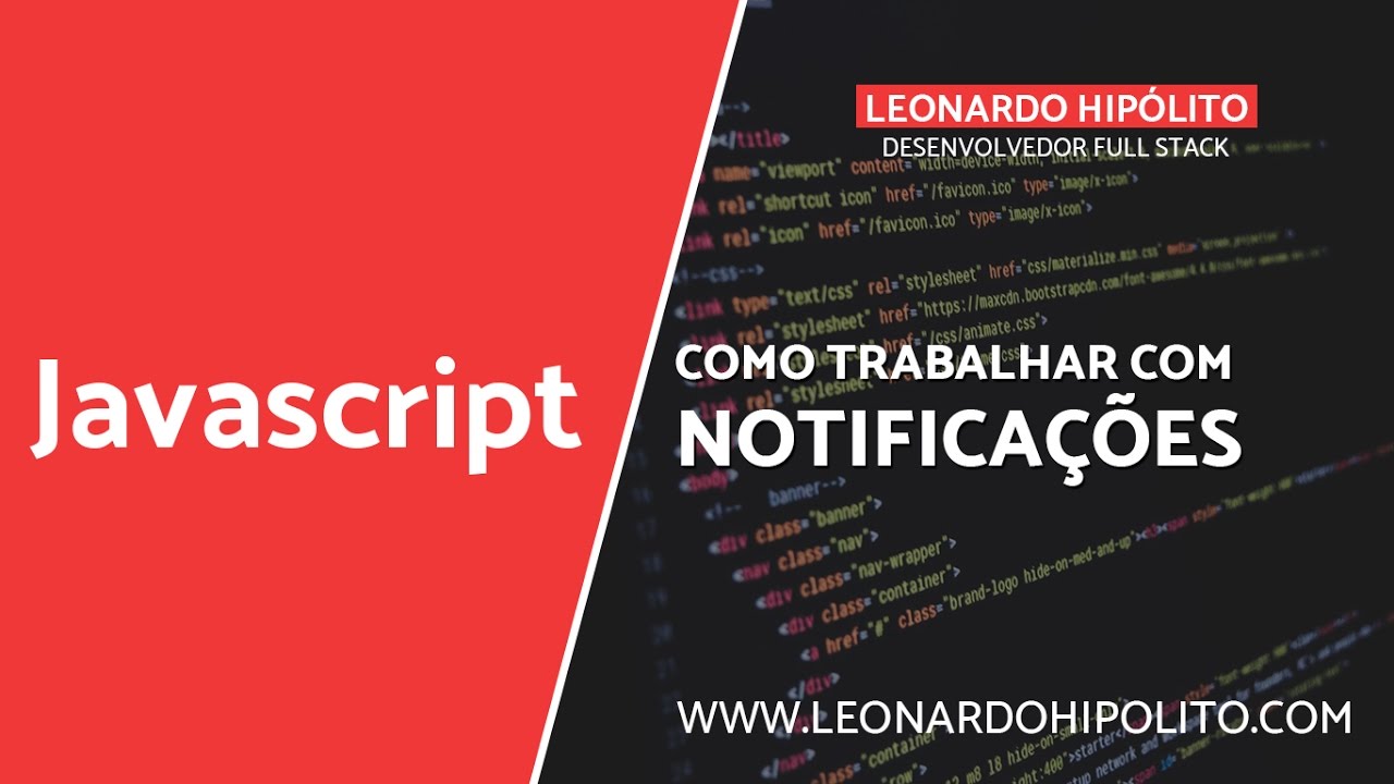 Javascript: Como trabalhar com notificações - YouTube