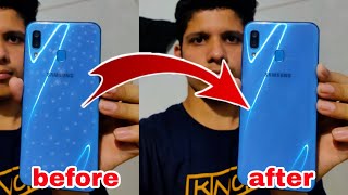 how to clean mobile back side white spot || mobile white spot removing ||jins mj vlogs