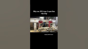 Máy cnc 3D 5 trục 2 cụm làm việc kép #maycnc3d5truc #wood
