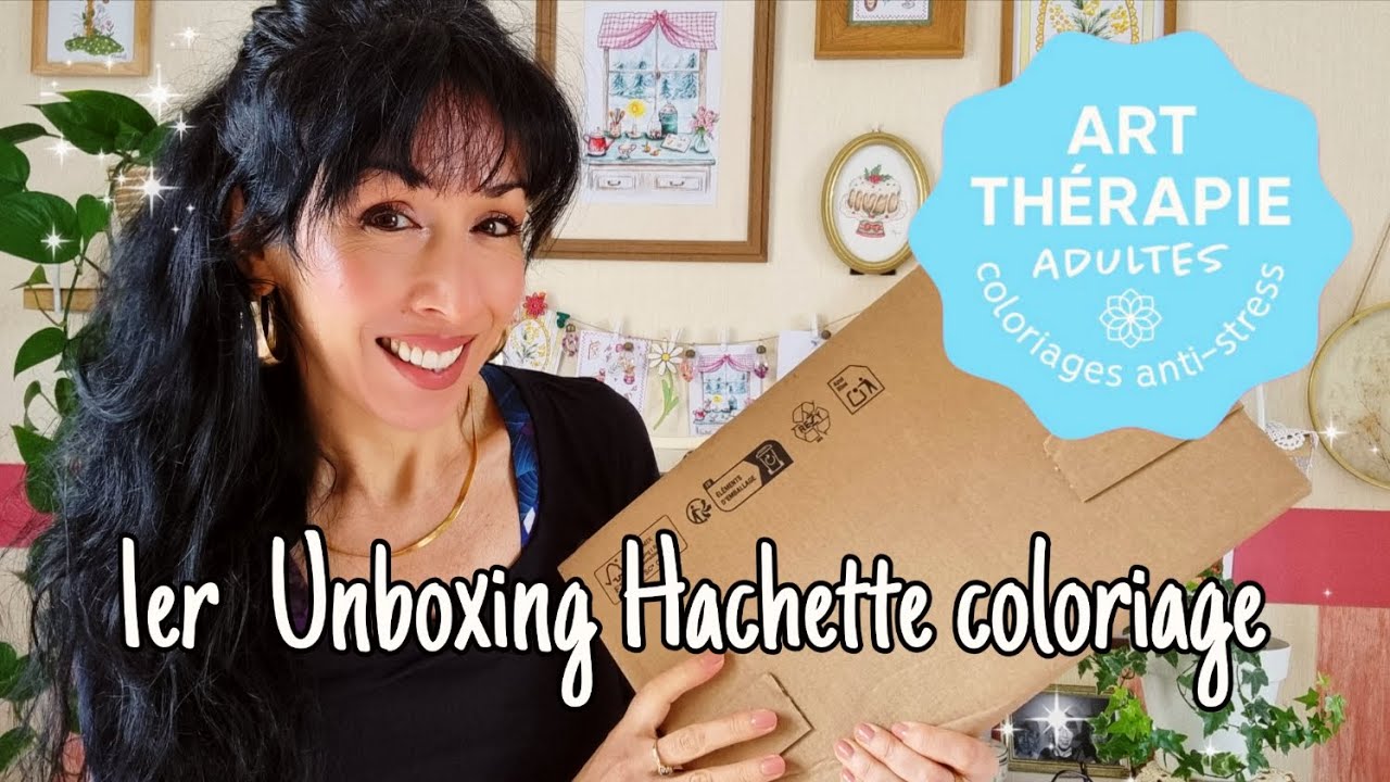 Unboxing Hachette art Thérapie février 🌈🎀🪻🍓💐