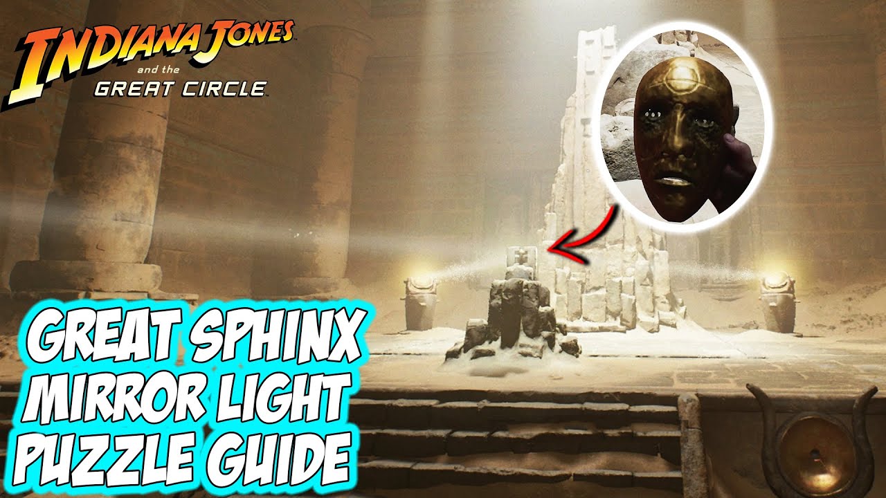 Indiana Jones and the Great Circle - Great Sphinx Mirror Light Puzzle (Sanctuary of the Guardians)
