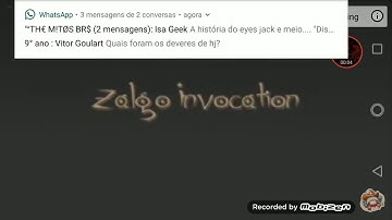 Um pouco de zalgo invocation com legendas