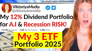 My 3 ETF Dividend Portfolio Built For A.I & Recession Risk in 2025!