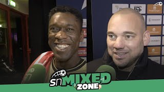 Sneijder en Seedorf samen tegen elkaar: 'Dit is het allermooiste' | SN Mixed Zone