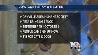 Low-cost spay and neuter opportunity coming to Danville