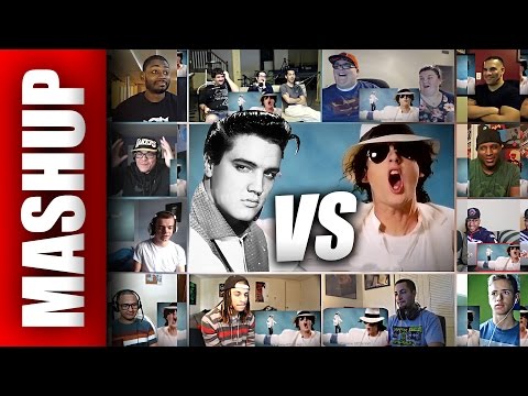 Michael Jackson VS Elvis Presley Epic Rap Battles of History Reactions Mashup
