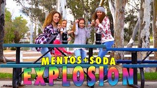 Mentos & Soda Explosion!  (Haschak Sisters)