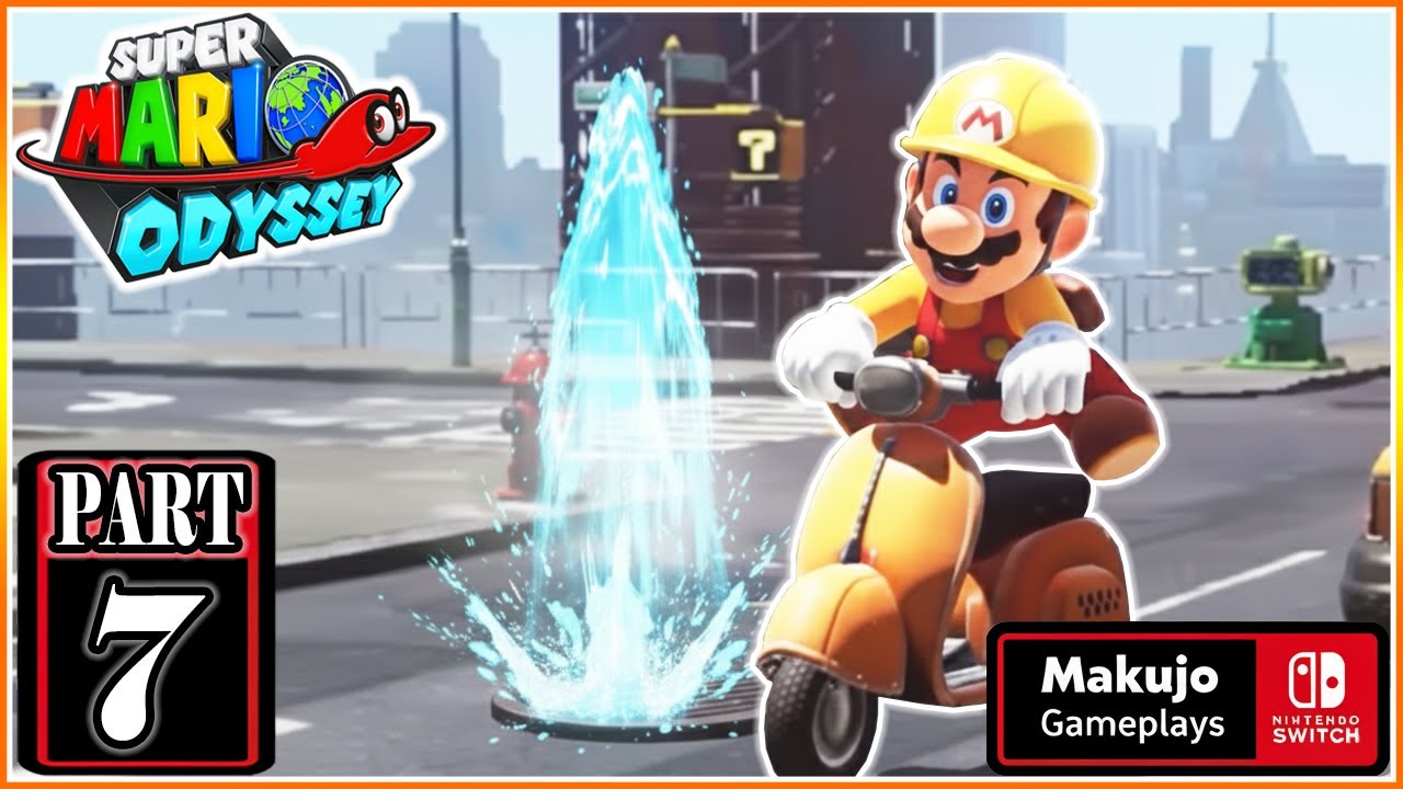 Super Mario Odyssey – Gameplay Walkthrough Part 7 – Metro Kingdom – No Commentary Nintendo Switch