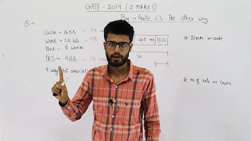 Gate 2014 pyq CAO | A 4-way set-associative cache memory unit with a capacity of 16 KB.