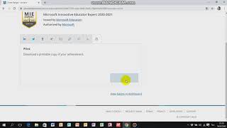 Download official MIE Expert certificate 2020-21