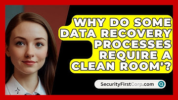 Why Do Some Data Recovery Processes Require A Clean Room
