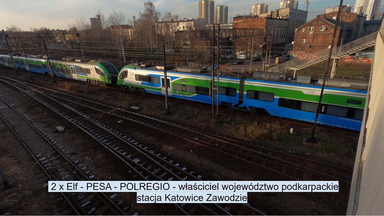 Katowice Zawodzie i Piotrowice 02 12 2019 / trains from Poland