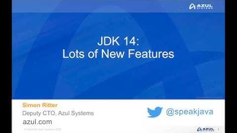 JDK 14 - Lots of New Java Features