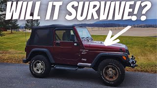 Will This 22 YEAR OLD Jeep Wrangler TJ SURVIVE an 800 MILE Road Trip!?