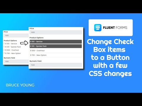 How to style the select check box as a button. More user-friendly. Fluent Forms is the forms plugin.