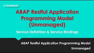 Part 3: Unmanaged ABAP RESTful Application Programming Model (RAP) - Custom API Class