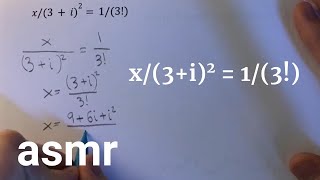 solving equations 3 - math asmr (no talking)