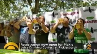 Registration Opens For Picklesburgh’s Pickle Juice Chugging Competition