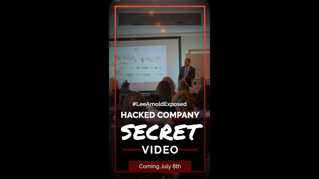 LEE ARNOLD EXPOSED! HACKED COMPANY SECRET VIDEO - YouTube