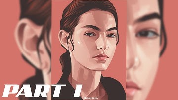 [SPEED ART] Vector Portrait (1)  | INFINITE DESIGN (Android)
