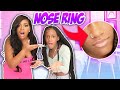 I GOT A NOSE RING!!! NOSE PIERCING PRANK ON MOM