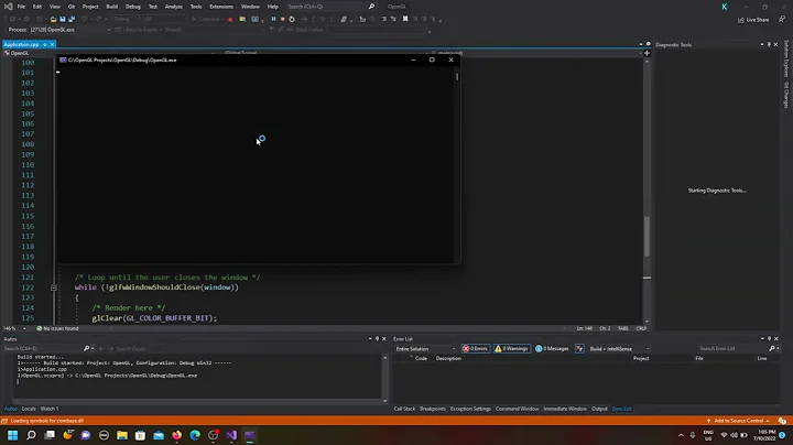 Draw Triangle using C++ and OpenGL