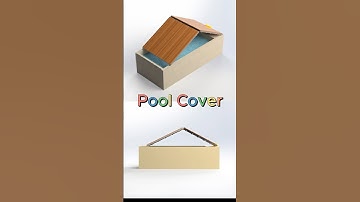 Swimming pool cover designed and animated in SolidWorks #machine #automation #motionstudy #animation