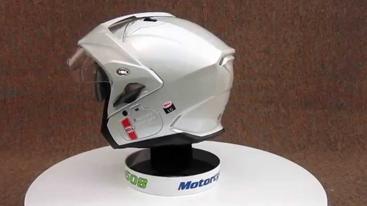 Bell Mag 9 White Motorcycle Helmet