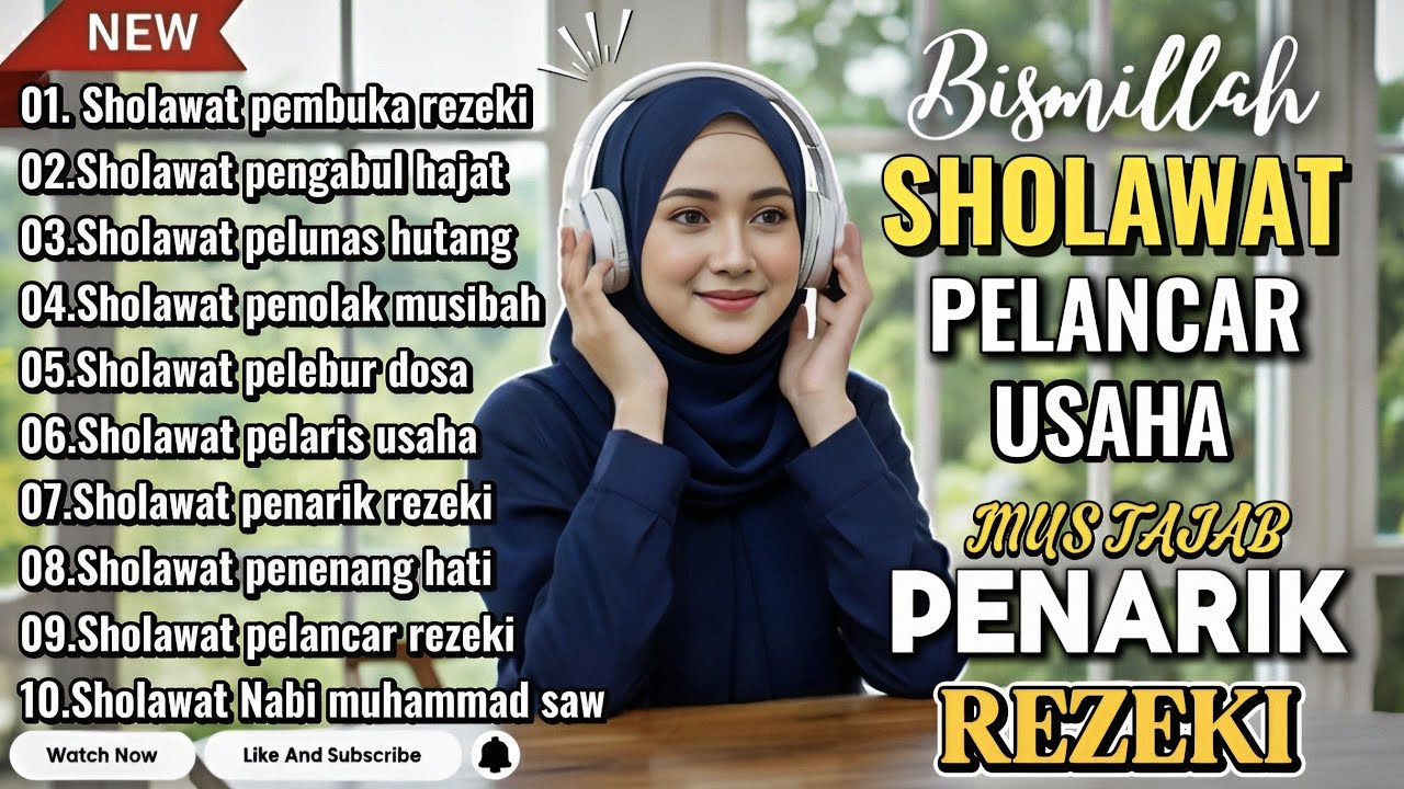 SHOLAWAT NABI MUSTAJAB | PEMBUKA PINTU REZEKI & KETENANGAN JIWA, SOLAWAT JIBRIL MERDU PALING DAHSYAT