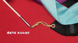 DIY connection rhythmic gymnastics ribbon, connector, tangled cord for stick,instead spring catch
