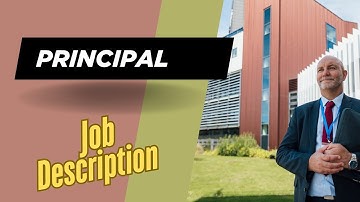 Job description of Principal - Role, Responsibilities & Skills