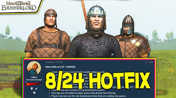 FLEEING ISSUE FIXED in New 1.5.0 Hotfix EXPLAINED! - Mount & Blade II: Bannerlord