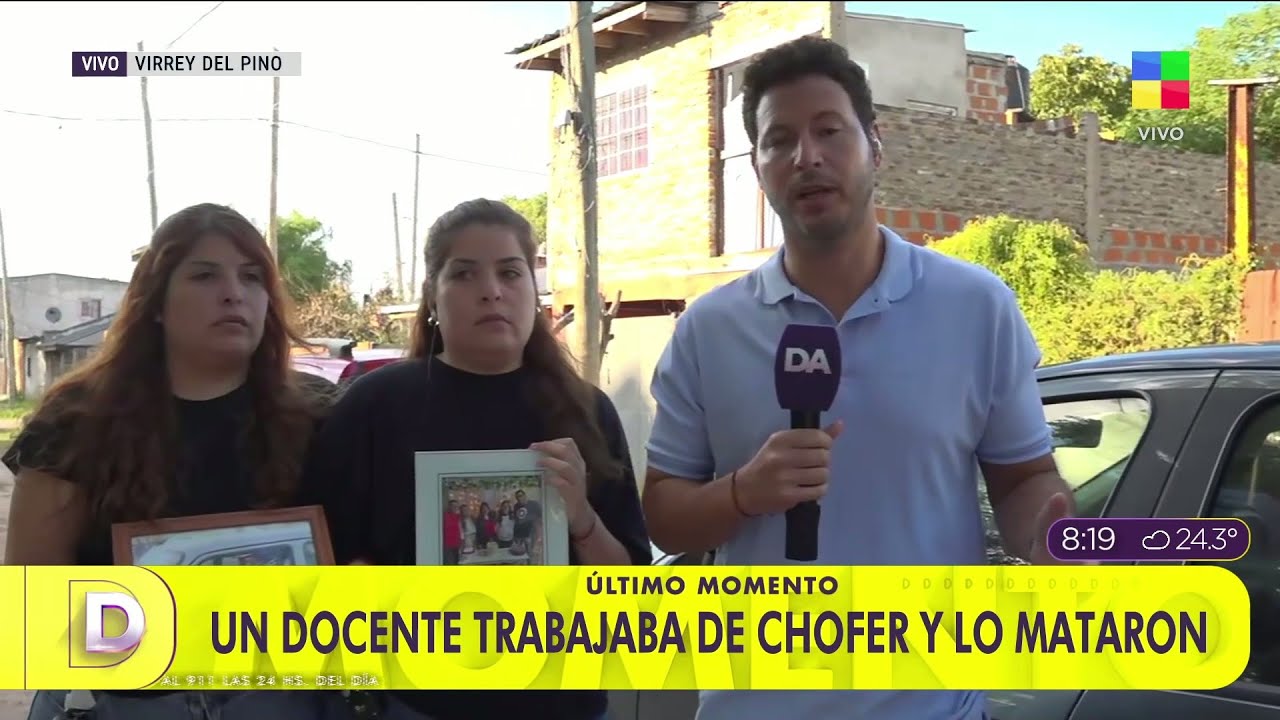 🔴 UN DOCENTE FUE ASESINADO MIENTRAS TRABAJABA COMO CHOFER DE APLICACIÓN: EL DOLOR DE LA FAMILIA