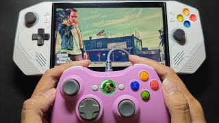How to Connect a Pink Xbox 360 Controller to a Handheld PC and Play GTA V