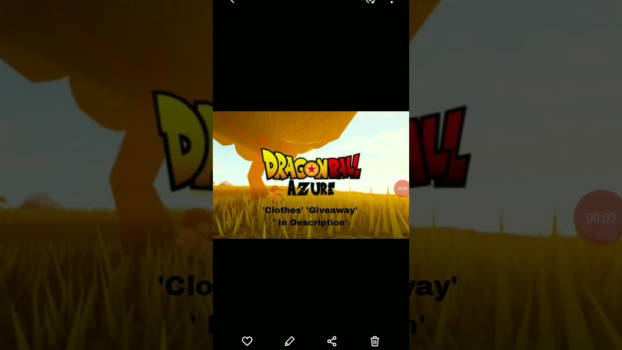 Clothes Giveaway 2023 Roblox Dragon ball Azure 
