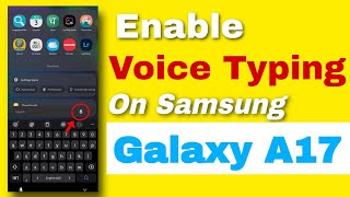 How to enable voice Typing on samsung galaxy A17 5g keyword #SamsunggalaxyA17 #voicetyping screenshot 5