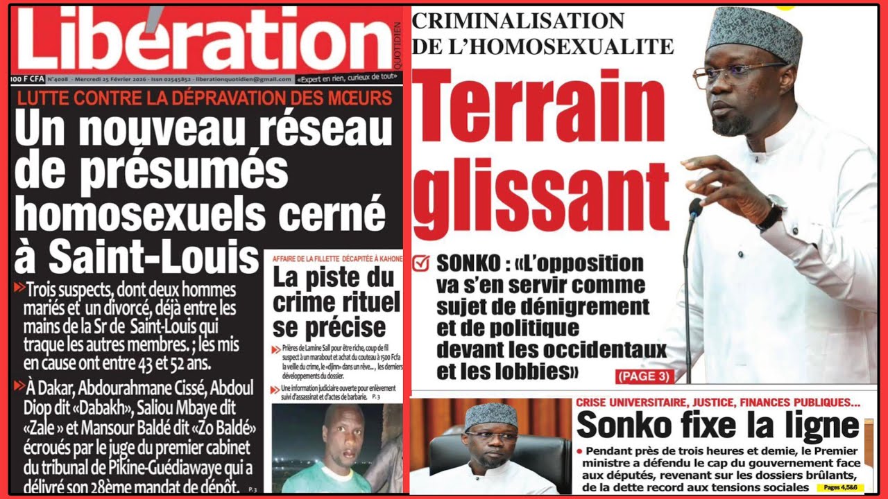 Revue de presse Mercredi 25 février 2026 avec Mame khalifa 