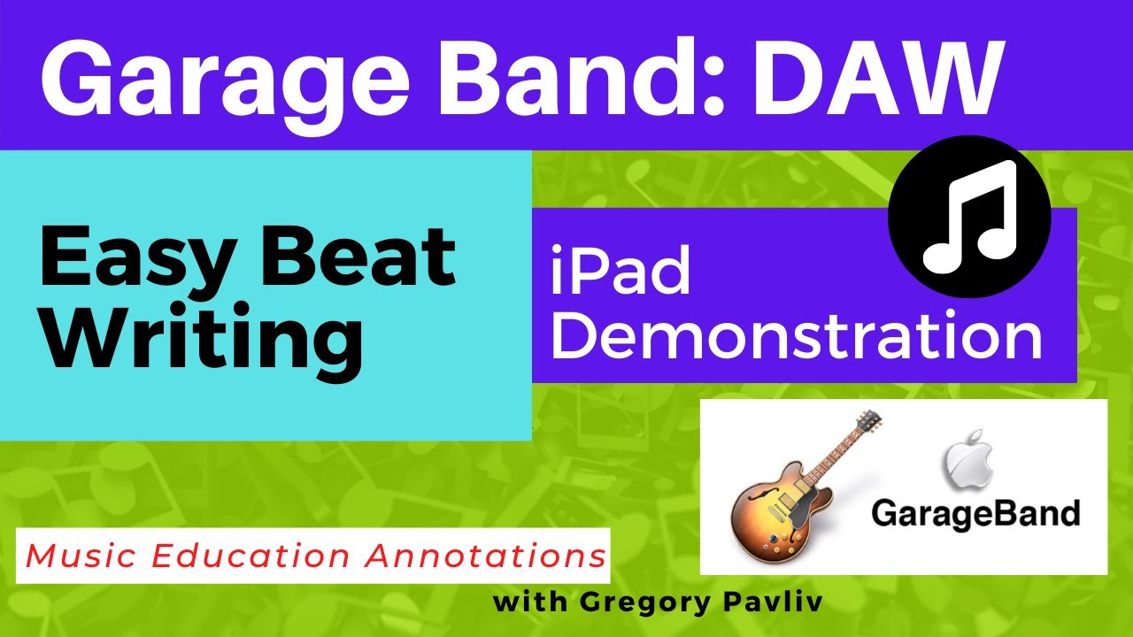 Easy Beat Making for Garage Band iPad Demo for Students YouTube