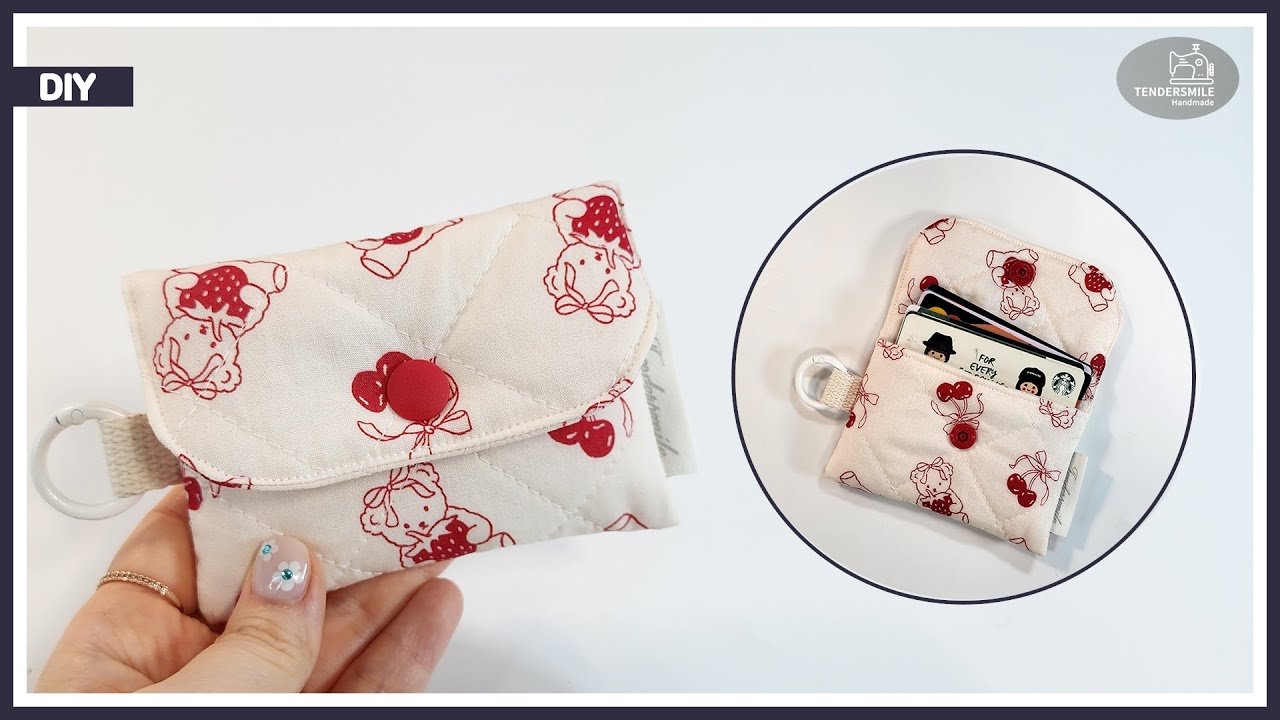 お薬手帳・通帳・カード入れケースの作り方（スナップボタン使用