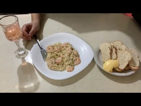 Fettuccini Alfredo con Camarones 🦐/Pasta con Camarones