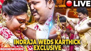 🔴Live: Indraja Weds Karthick Exclusive Marriage Video😍காதல் கணவரை கைப்பிடித்த தருணம்❤v