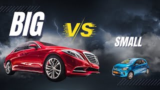 BIG vs small.... Down a hill.