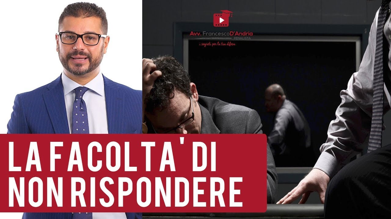 La facoltà di non rispondere