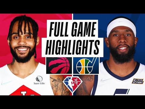 Toronto Raptors vs. Utah Jazz Full Game Highlights | NBA Season 2021-22