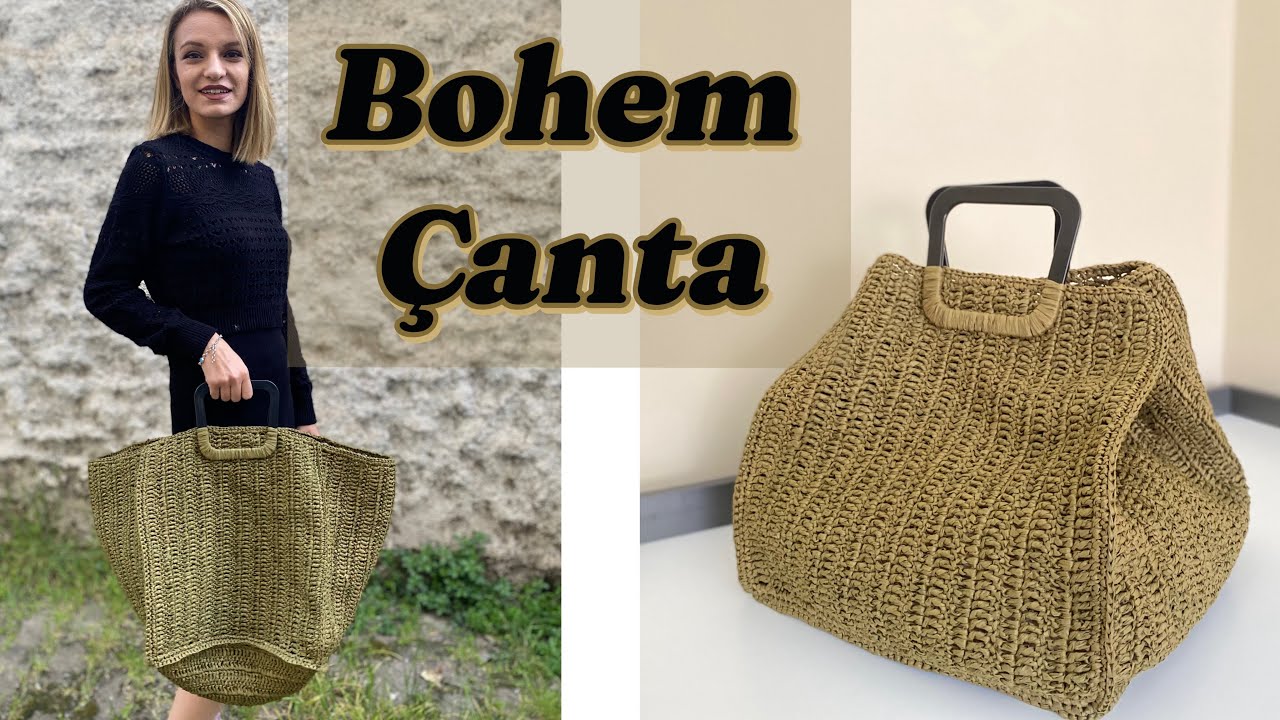 YURTDIŞINDA ÇOK SATAN YAPIMI KOLAY BOHEM ÇANTA 🍃 #bohemçanta #hoboçanta #bohem #motifçanta